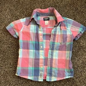 Boys button down short sleeve shirt